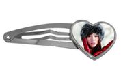 Personalised Photo Girls Heart Hair Clip
