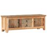 TV Cabinet 120x30x40 cm Solid Acacia Wood and Reclaimed Wood Image 3
