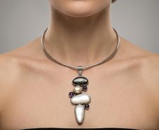 Whitney Kelly Multi Gem Sterling Silver Pendant Set