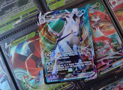 Ice Rider Calyrex VMAX ! Ultra Rare ! from Chilling Reign Set ! 2021 ! Pokemon Card !