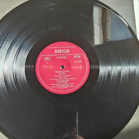 AC/DC Highway to hell East German GDR LP on Miga label first press ACDC