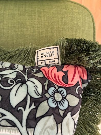 William Morris at Home fringed cushions