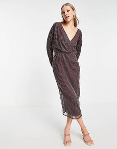 Asos Embellished Batwing Dress