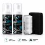 Premium Shoe Cleaner Kit 2x50ml Foam Cleaner Brush & Microfibre Cloth Image 2