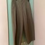 Fab Zara Dark Brown Barrel Trousers  Size XL UK 14 Image 7