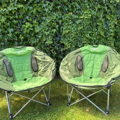 Camping foldable moon chairs