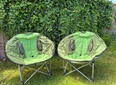 Camping foldable moon chairs