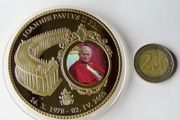 Pope John Paul II Vatican St Peters | 133 grams Gold plated Proof