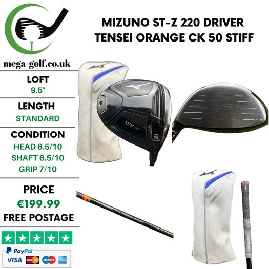 Mizuno ST-Z 220 Driver / 9.5 Degree / Tensei Orange CK 50 Stiff