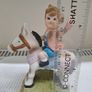 Vintage Musical Figurine Child on Horse Image 6
