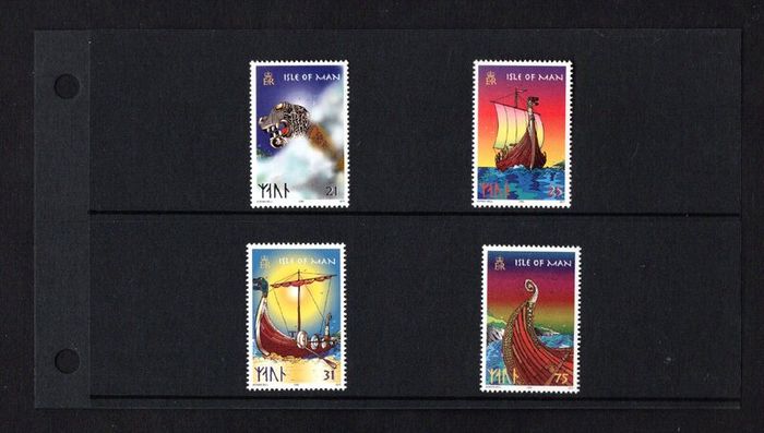 1998 Isle of Man Viking Longships Commemorative Stamps Presentation Pack