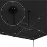 BLACK 3x4.5m Pop Up Gazebo (Heavy Duty 38kg) Image 4
