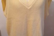 Topshop Ladies Yellow Jumper NWT V Neck Size XL Baggy Sweater Top CAN POST