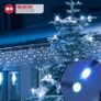 Icicle Lights 2000 LED Outdoor Christmas Lights 60M Lit Length, with Timer and 8 Modes - Blue/Cool White Image 4