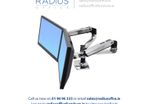 LX Dual Side by Side Desk Mount LCD Arm