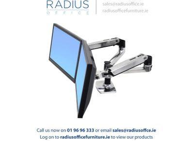 LX Dual Side by Side Desk Mount LCD Arm