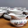 Vintage Porcelain Dinner Set For 6 Royal Tudor Ware Barker Bros England Ironstone Image 8