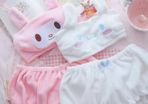 Women's 2 pack kawaii cute crop top and bloomer shorts set