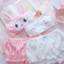 Women's 2 pack kawaii cute crop top and bloomer shorts set Image 2