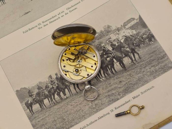1800s Silver Swiss Made Key Pocket Watch for Restoration