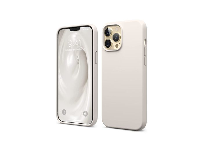 Liquid Silicone Shockproof Case For iPhone 13 Pro Max Luxury Soft Phone Cover Grey New - FHT7IP13PMLK