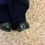 Vintage porcelain doll (slightly damaged boot) 16cm H x 7cm W x 5cm L Image 3