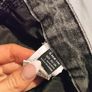 Distressed Gray Jeans Size L Image 6