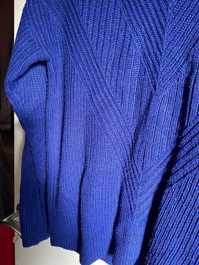 Dorothy Perkins Cobalt Royal Blue Chevron Knit Jumper