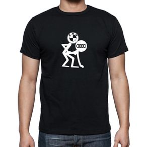 Funny BMW And AUDI Logo T-shirt tee top shirt