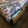 King size Bed frame now with mattress Image 4