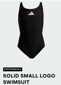 Brand New Adidas Performance Solid Small Logo Swimsuit - Size - 5-6 Years - RRP - 15.00