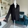 Ladies Black Top with Diamonte Details Size UK 14 / EU 42 Image 8