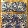 Blue Dickie Bow and Matching Pocket Square Image 2