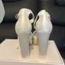 Lipsy White Satin Platform Heels Image 4