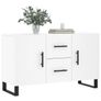 Sideboard White 100x36x60 cm Engineered Wood Image 3
