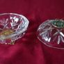 Killarney Crystal Cut Crystal Glass With Number 21 Lidded Jewelry Dish / Bowl With 22 Carat Gold Cover Handle and Footed Base Finishing Made In Ireland Image 5
