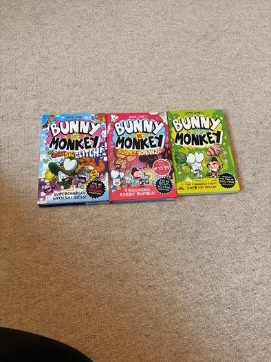 Bunny vs Monkey books