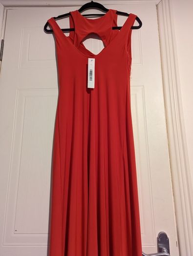 stunning formal red dress by Goddess