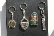 Stainless Steel Key Ring with St. Christopher - excellent gift for safe travels