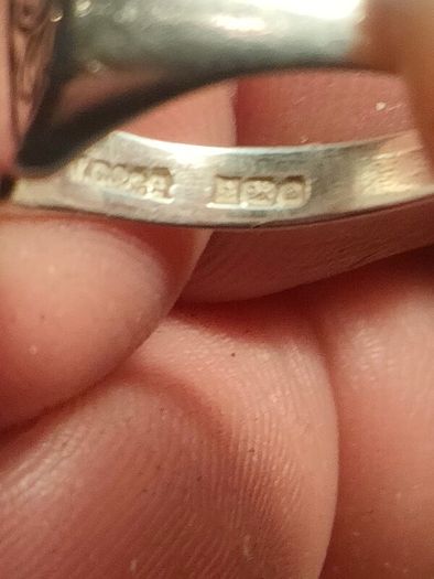 1978 Double Heart Sterling Silver Ring
