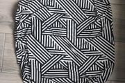 Black &amp; White Striped Breastfeeding Cover