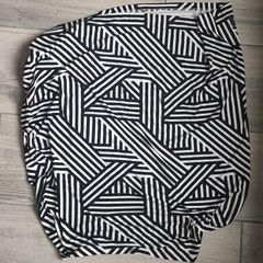 Black & White Striped Breastfeeding Cover