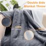 Heated Blanket Electric Throw 160x130CM, 10 Levels &1-9H Timer Auto-Off, Machine Washable, Soft Flannel Sherpa Full Body Warming, Sofa Bed Office Use, Heating Blanket Image 2