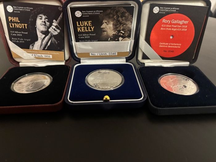 Modern Irish Musicans commemorative coin set