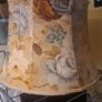Large Vintage Lampshade 1940 50s Floral 20 inch Image 2