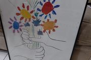 Reproduction in the 80s of Pablo Picasso Bouquet of Peace