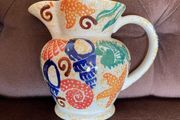 Moorland Pottery Rare Kate Malone Wall Mounted Sponge ware Jug