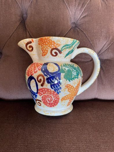 Moorland Pottery Rare Kate Malone Wall Mounted Sponge ware Jug