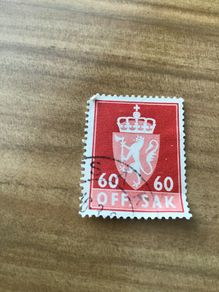 Rare Norway stamp - Off. Sak