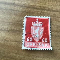 Rare Norway stamp - Off. Sak
